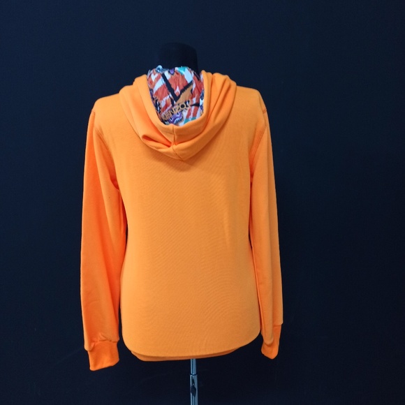 Kenzo Orange Tiger Embroidered Cotton Hoddie - Picture 6 of 6